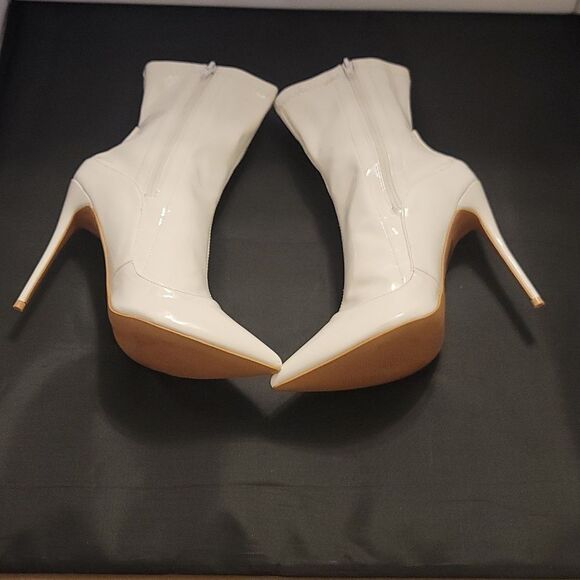 BRAND NEW PRETTYLITTLETHING POINTED TOE ANKLE  STILETTO HEELS SIDE ZIPPER  BOOT - Picture 15 of 16